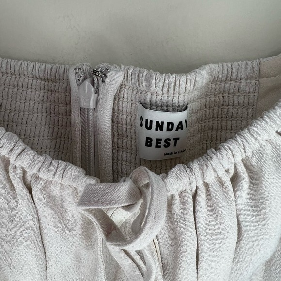 NWT Aritzia Sunday Best Delilah Longsleeve White Dress - Picture 8 of 9